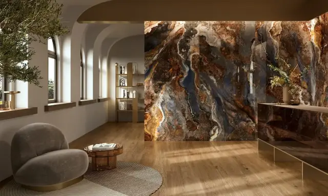 Интерьер с Керамогранит Naxos Cosmic Serenade Lev+Ret 127681 60x120