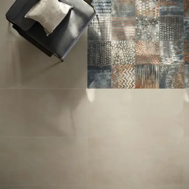Интерьер с Керамогранит Century Reaction Redox Naturale Rect 136854 60x120