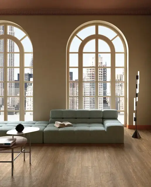 Интерьер с Керамогранит Del Conca Native NI Feeling Earth Rett G9NIFEEARTR 60x60