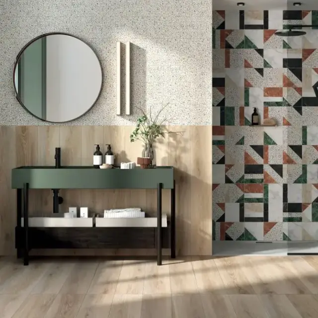 Интерьер с Керамогранит ABK Eco Chic Avana PF60004940 20x120