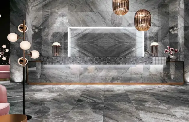 Интерьер с Керамогранит Cerdomus Supreme Silver Rettificato 75382 60x120