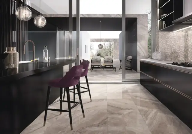 Интерьер с Керамогранит Cerdomus Supreme Silver Rettificato 75382 60x120