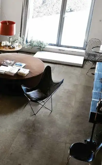 Интерьер с Керамогранит STONES 2.0 CALACATTA SMOOTH 80X80 RETT.