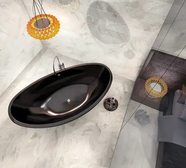Интерьер с Керамогранит Cerdomus Supreme Silver Rettificato 75382 60x120