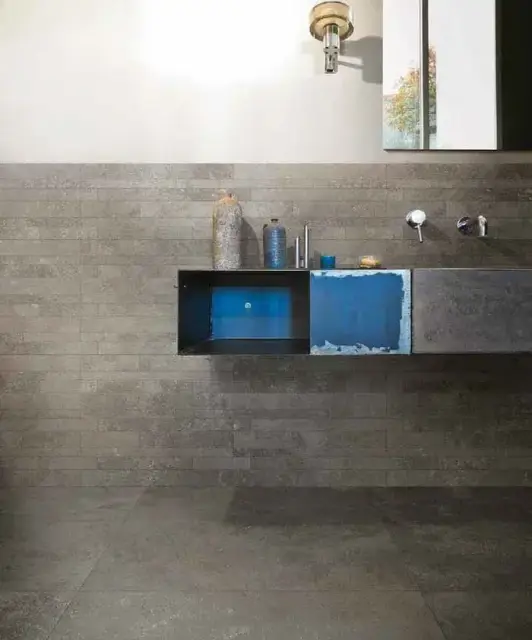 Интерьер с Керамогранит STONES 2.0 CALACATTA SMOOTH 80X80 RETT.