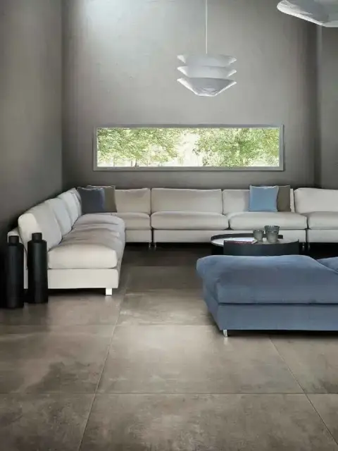 Интерьер с Керамогранит Rex Matieres Nuage 6mm Matte 757642/270 120x270