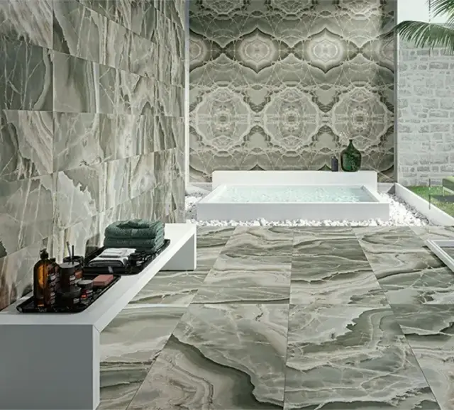 Интерьер с Керамический гранит JADE EMATITE RT 60x60