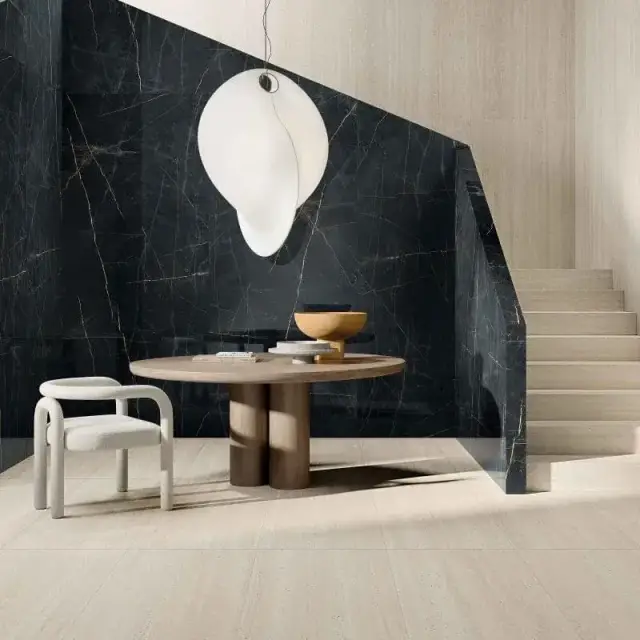 Интерьер с Керамогранит ABK Sensi Roma Ivory Lux 3D Ret PF60014119 120x280