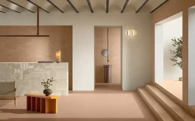 Интерьер с Керамогранит Del Conca Bioterre Terra Hbe 6 Rett GCBE06R 60x120