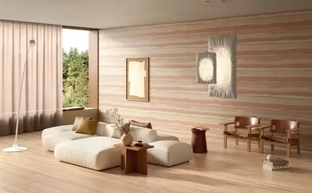 Интерьер с Керамогранит Del Conca Bioterre Terra Hbe 6 Rett GCBE06R 60x120