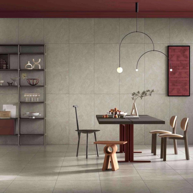 Интерьер с Керамогранит Vitra MoonLight Греж Натуральный 60x120
