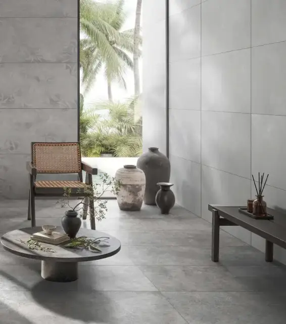 Интерьер с Керамогранит Vitra Урбаншик Слоновая Кость Матовый K958355R0001VTET 60x60