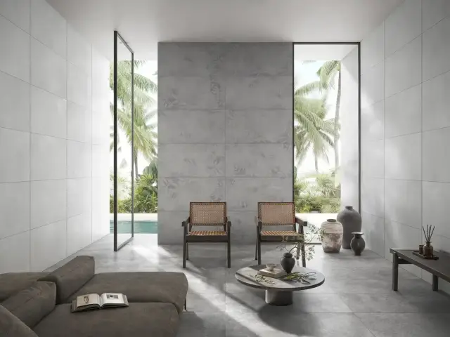 Интерьер с Керамогранит Vitra Урбаншик Слоновая Кость Матовый K958355R0001VTET 60x60