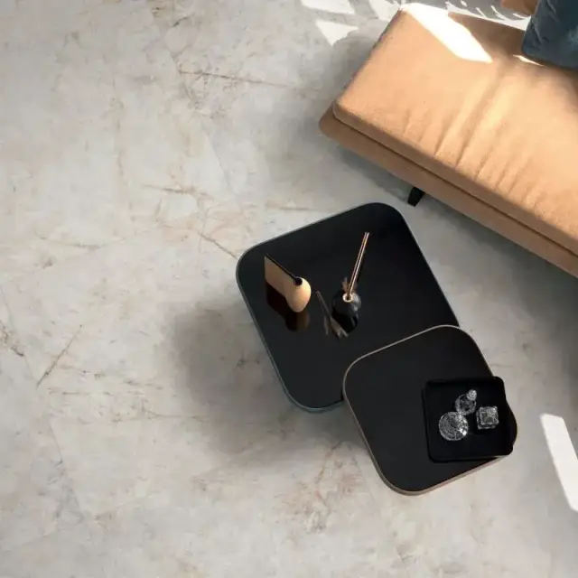 Интерьер с Керамогранит SENSI GEMS TITANIUM BLACK SOFT R 120X280