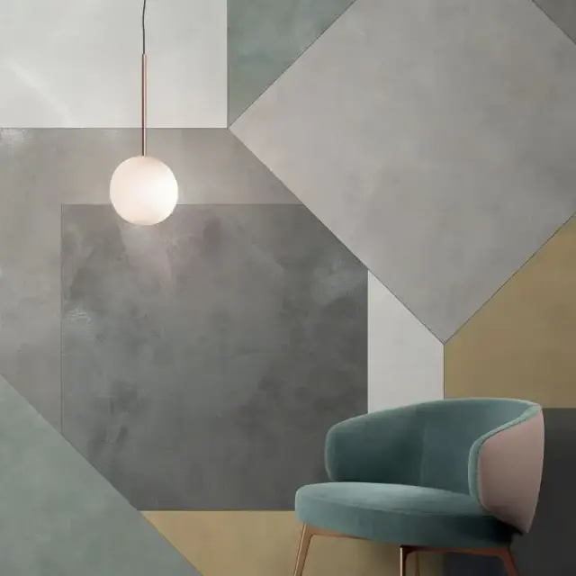 Интерьер с Керамогранит LUCE PIOMBO RET 120X120