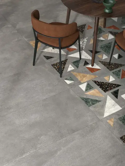 Интерьер с Керамогранит ABK Blend Dots Grey Ret PF60006710 60x60