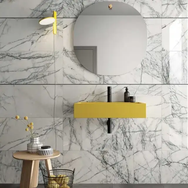 Интерьер с Керамическая плитка W&S D CP4 BOTANICAL GREY B