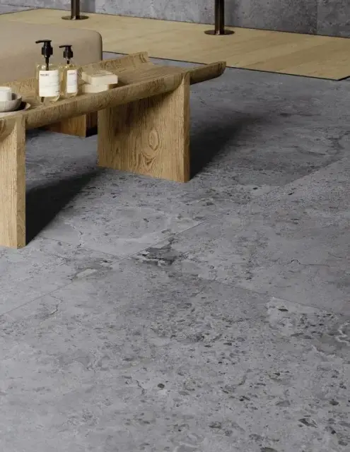 Интерьер с Керамогранит PIETRA VIVA GREY NAT RET  60X120
