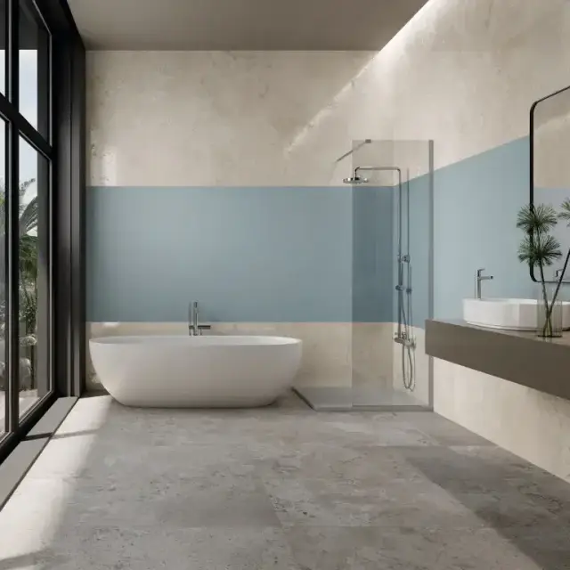 Интерьер с Керамогранит PIETRA VIVA GREY NAT RET  60X120