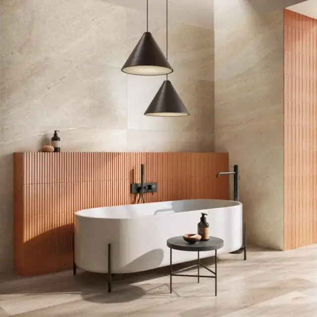 Интерьер с Керамогранит Flaviker Four Seasons Chocolate Nat Ret PF60011809 20x120