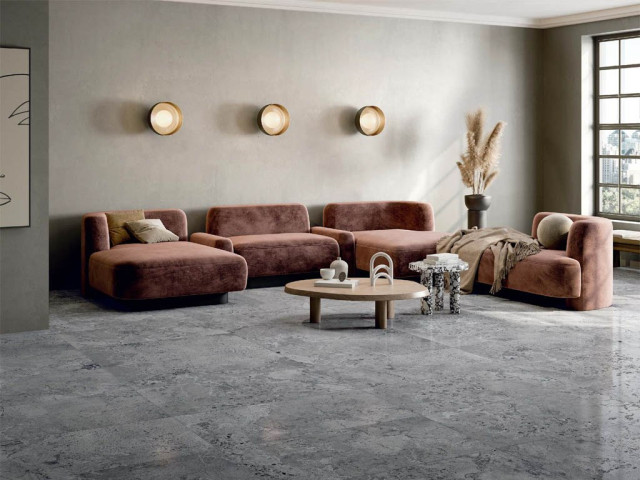 Интерьер с Керамогранит PIETRA VIVA GREY NAT RET  60X120