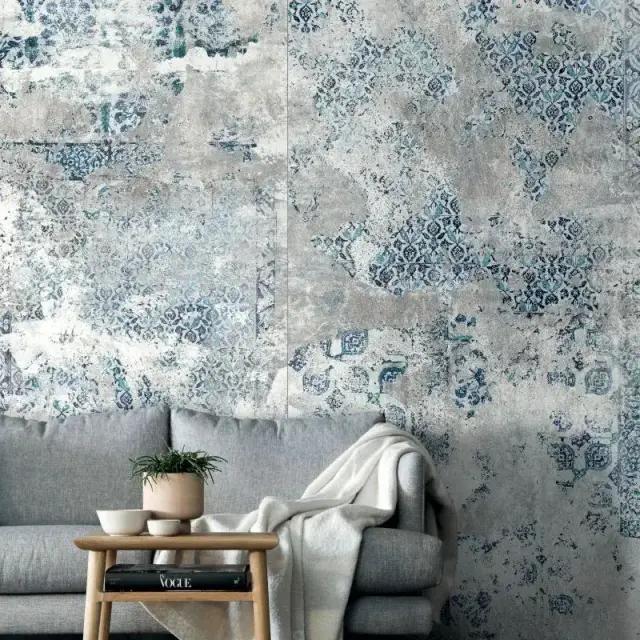 Интерьер с Керамогранит ART WALLS DRIPPING LUX R120X280