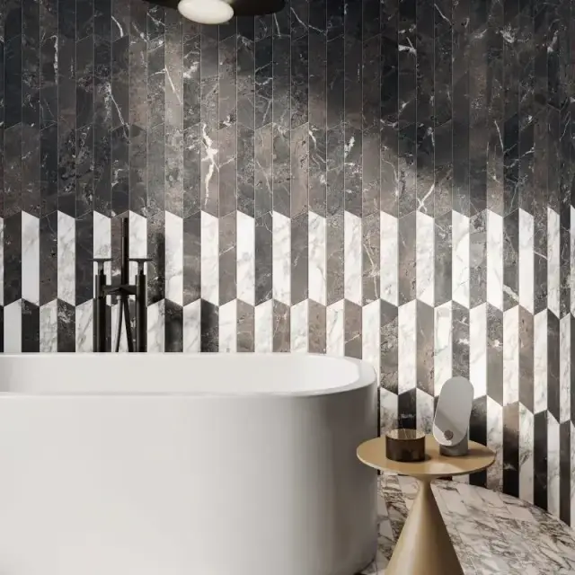 Интерьер с Керамогранит Flaviker Supreme Memories Bianco Vagli Ant Ret PF60011857 60x120