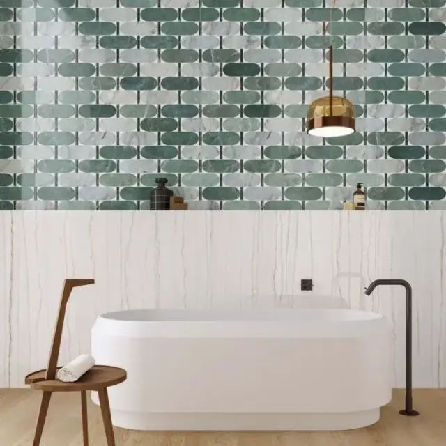 Интерьер с Керамогранит ABK Sensi Fantasy Tahiti Lux 3D Rett PF60015134 60x120