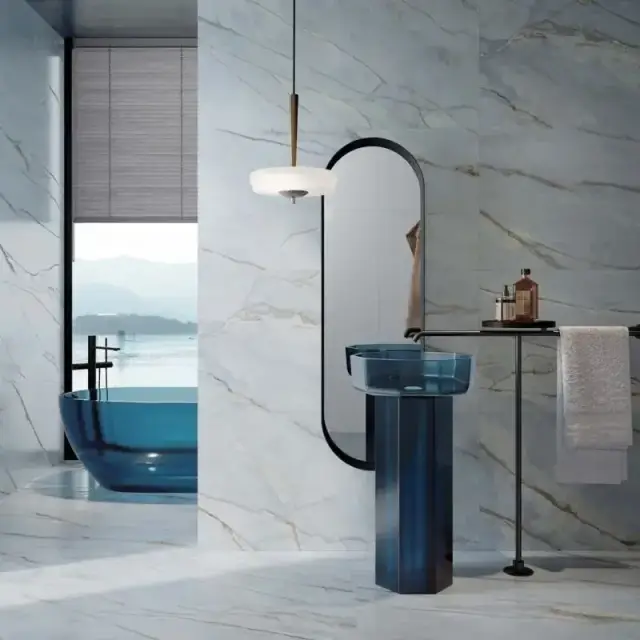 Интерьер с Керамогранит ABK Sensi Nuance Deep River Nat Rett PF60014981 60x120