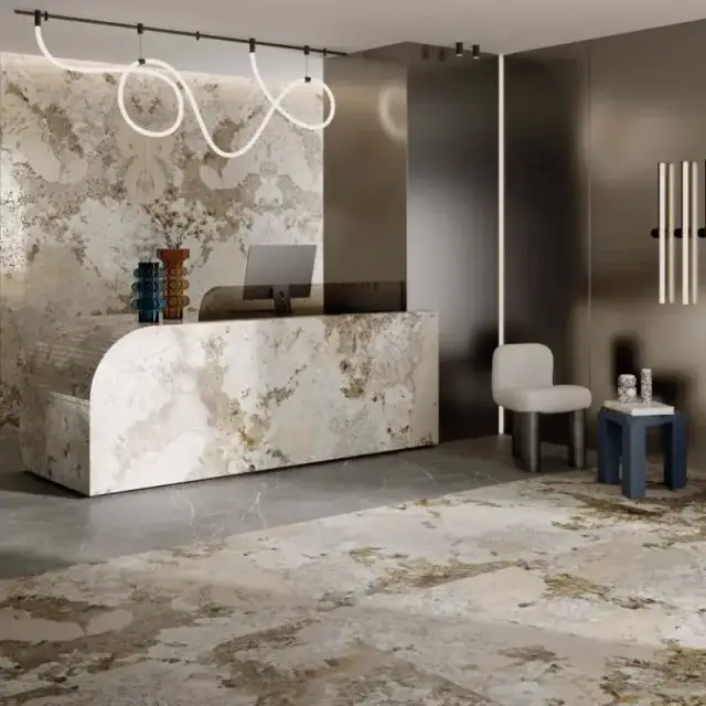 Интерьер с Керамогранит ABK Sensi Nuance Deep River Nat Rett PF60014981 60x120