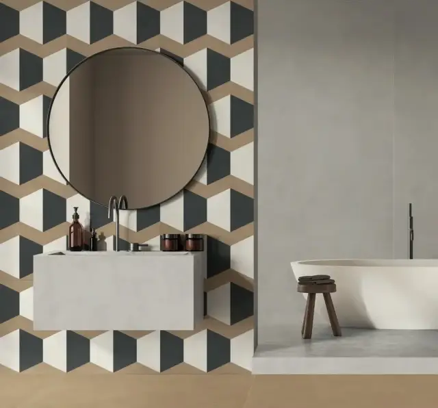 Интерьер с Керамогранит ALTEREGO MILK NAT RETT 60X120