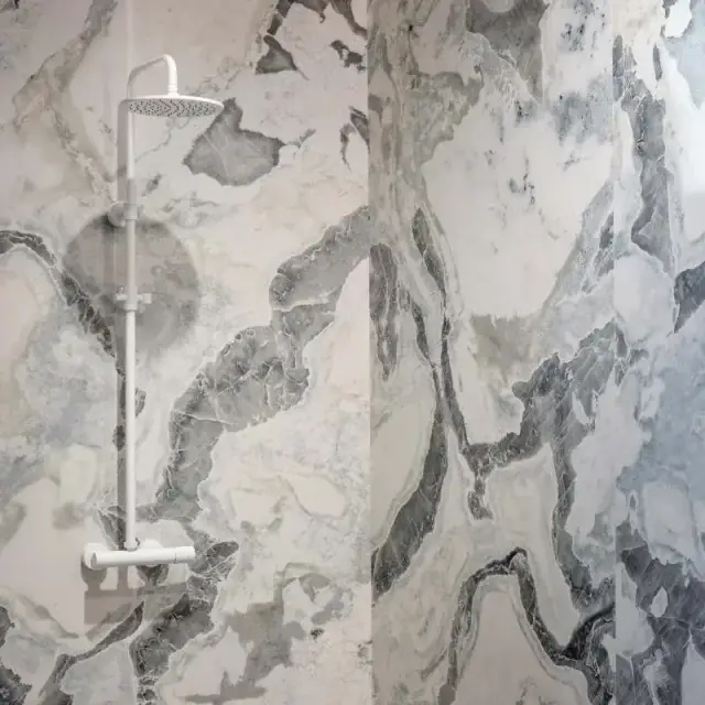 Интерьер с Керамогранит Flaviker Supreme Hedonism Silver Roots Lux 3D R PF60017241 60x120