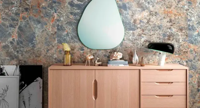 Интерьер с Керамогранит Fusure Ceramic Luxury Stone Pol SS12016 60x120