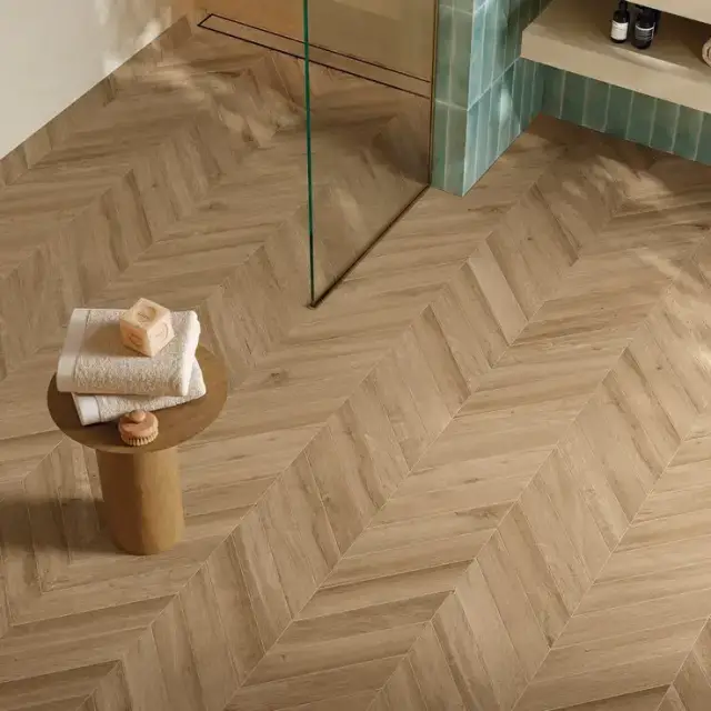Интерьер с Керамогранит Атлас Конкорд Atlas Concorde Russia Fusion Oak Natural Натуральный 20x120