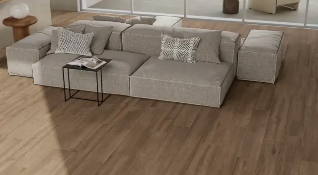 Интерьер с Керамогранит Атлас Конкорд Atlas Concorde Russia Fusion Oak Natural Натуральный 20x120
