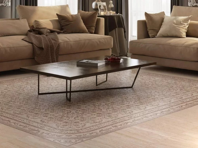 Интерьер с Бордюр Kerama Marazzi Пантеон Лаппатированный HGD/A232/6000L 7.7x25