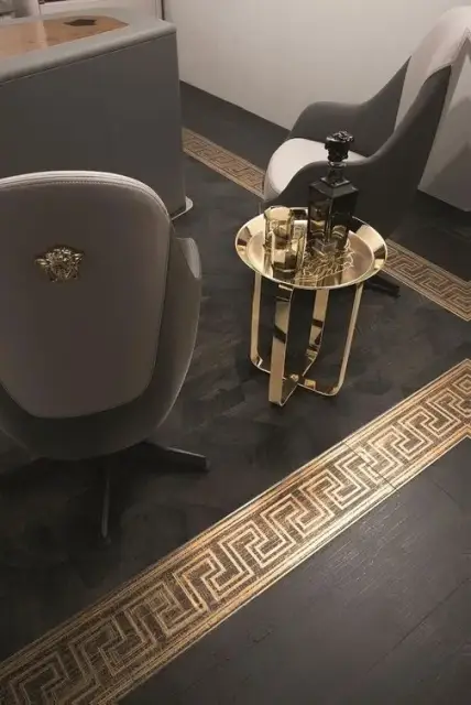 Интерьер с Керамогранит Versace / Gardenia Orchidea Eterno Ice Intreccio 263023 26.5x180