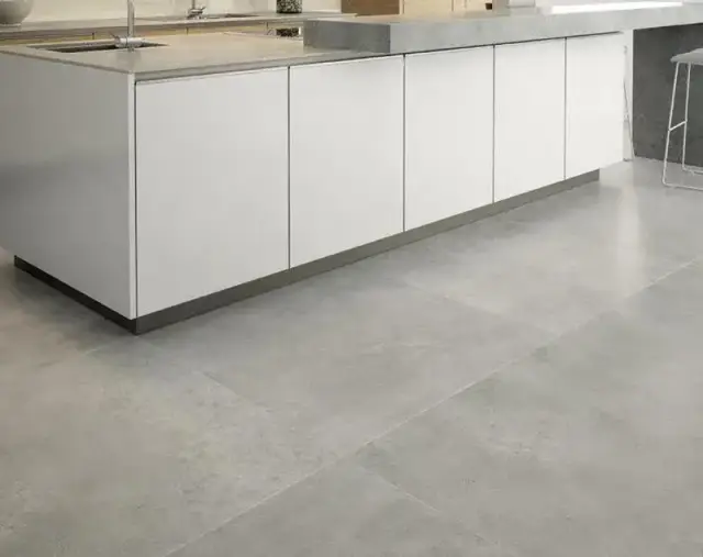Интерьер с Керамогранит Zerde Concrete Light Grey 00000005021 60x120