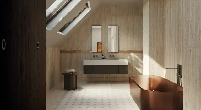 Интерьер с Керамогранит Fap Ceramiche fTN8 Materia Classica Beige Matt R10 RT 60x120