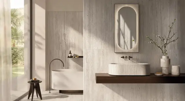 Интерьер с Керамогранит Fap Ceramiche fTN8 Materia Classica Beige Matt R10 RT 60x120