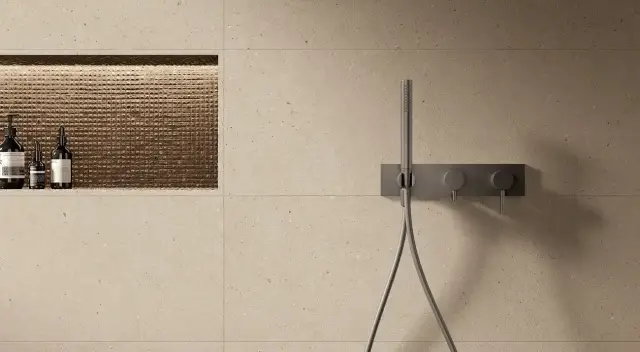 Интерьер с Керамогранит Fap Ceramiche fTX2 Materia Pura Trama Beige Matt R11 RT 60x120