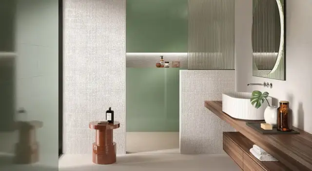 Интерьер с Керамогранит Fap Ceramiche fTX2 Materia Pura Trama Beige Matt R11 RT 60x120