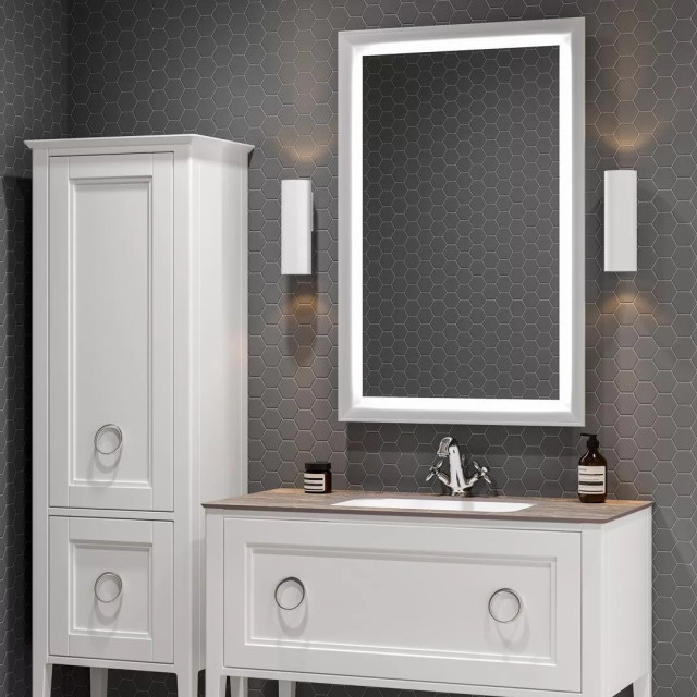 Интерьер с Керамогранит Kerama Marazzi Агуста Серый Натуральный (30x40 из 12 частей) R10 1330 9.8x9.8
