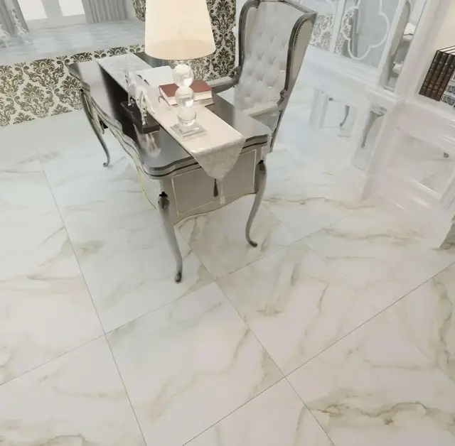 Интерьер с Керамогранит Zerde Carrara White 00000002232 60x60