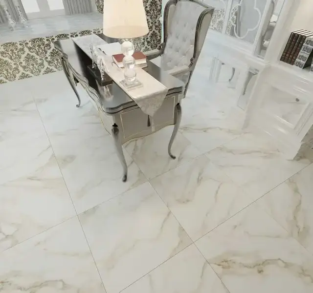 Интерьер с Керамогранит Zerde Carrara White 00000002232 60x60