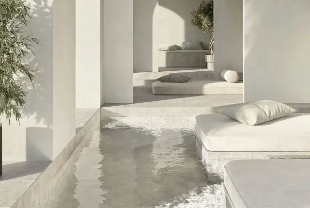 Интерьер с Керамогранит Wow Cross Cut Tuscan 136566 44x44