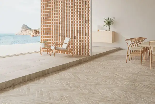 Интерьер с Керамогранит Wow Cross Cut Tuscan 136566 44x44