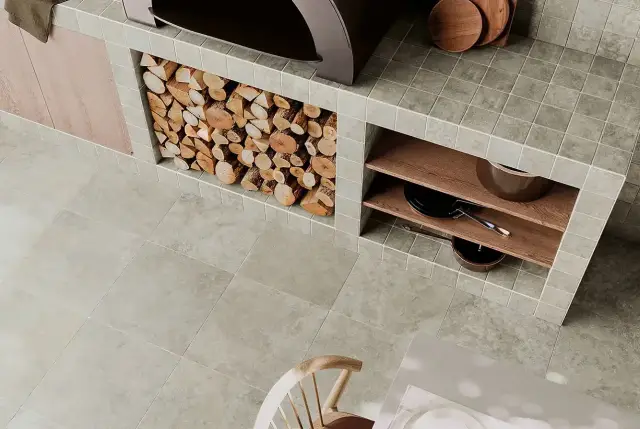 Интерьер с Керамогранит Wow Cross Cut Tuscan 136566 44x44