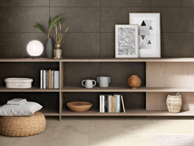 Интерьер с Декор Italon Terraviva Wall Project Play Steel Глазурованный Матовый 30x30