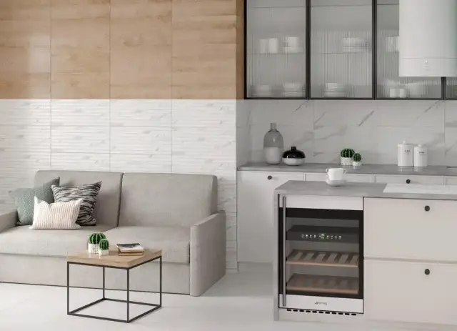 Интерьер с Плитка Gracia Ceramica Sputnik White 01 010100001312 25x60